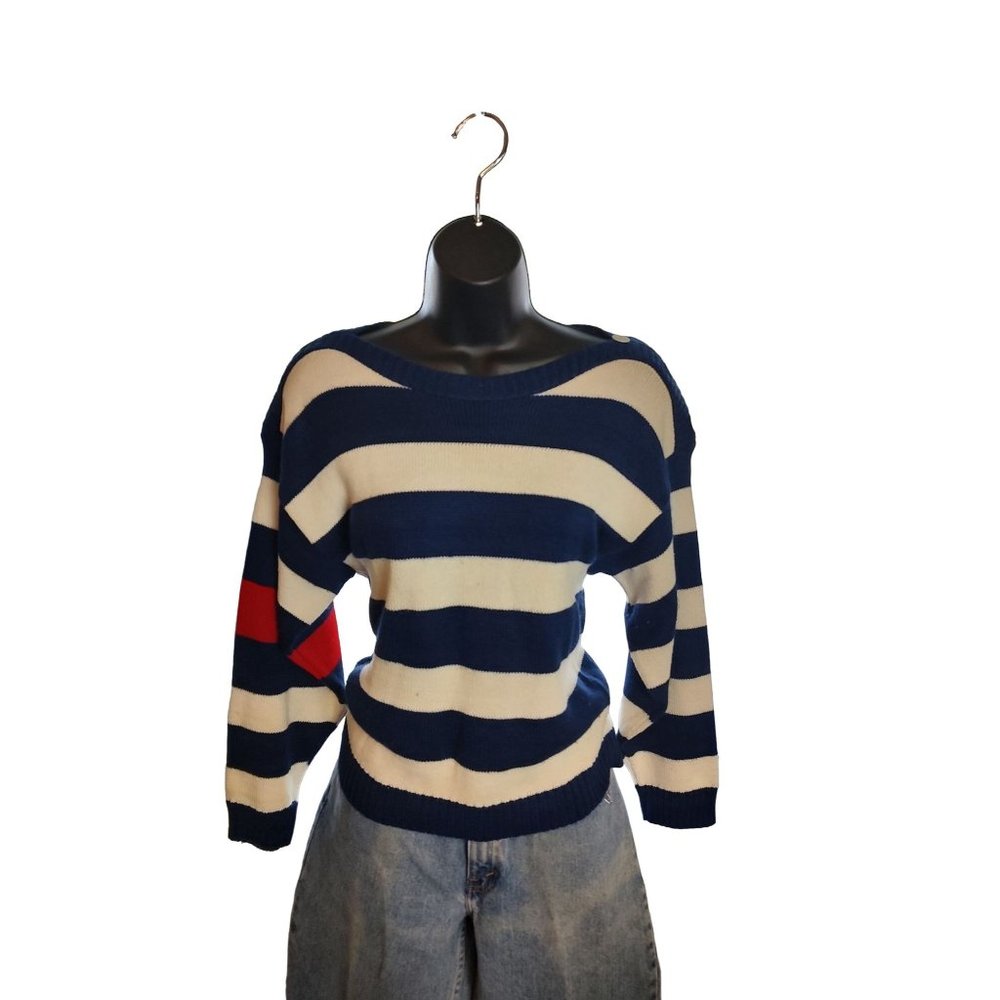 Bright Lights Striped Boatneck Sweater